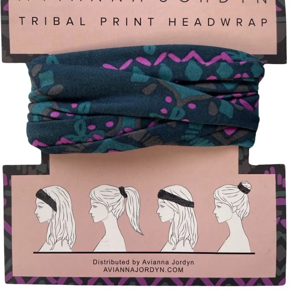 Avianna Jordyn Tribal Printed Headwrap NWT